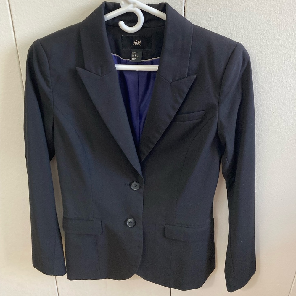 H&M Black Y2K Blazer